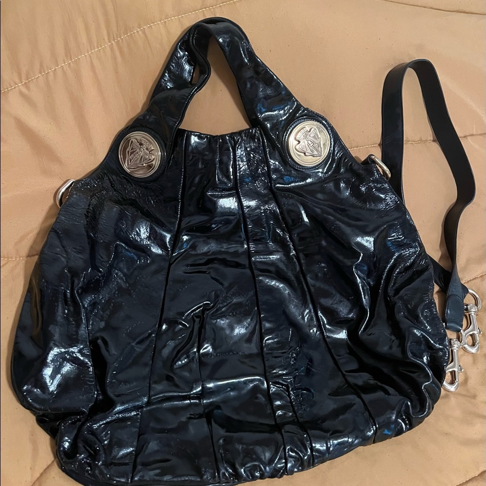 Gucci Hysteria Black Patent Leather 2way bag